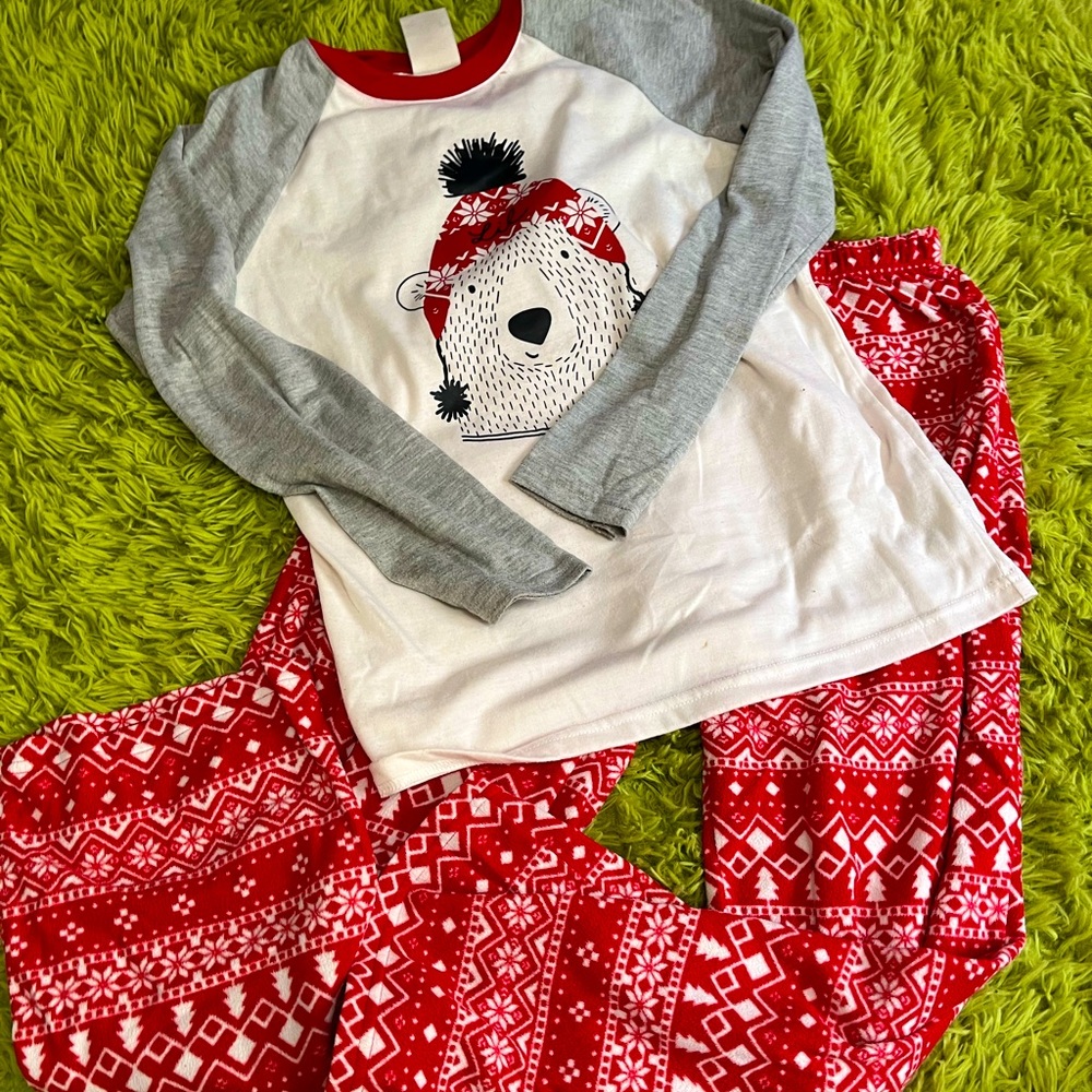 kids Christmas pjs
